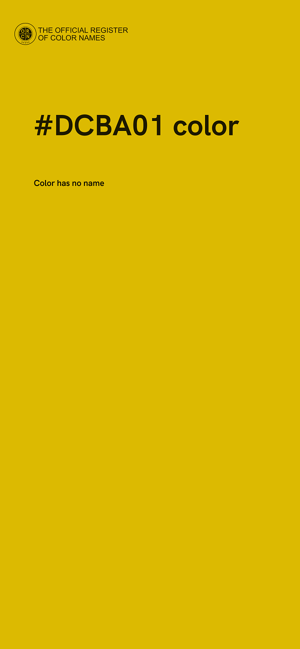 #DCBA01 color image