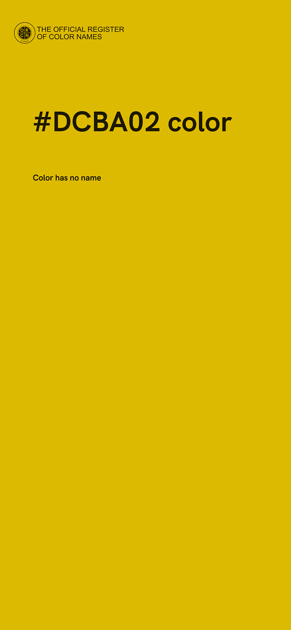 #DCBA02 color image