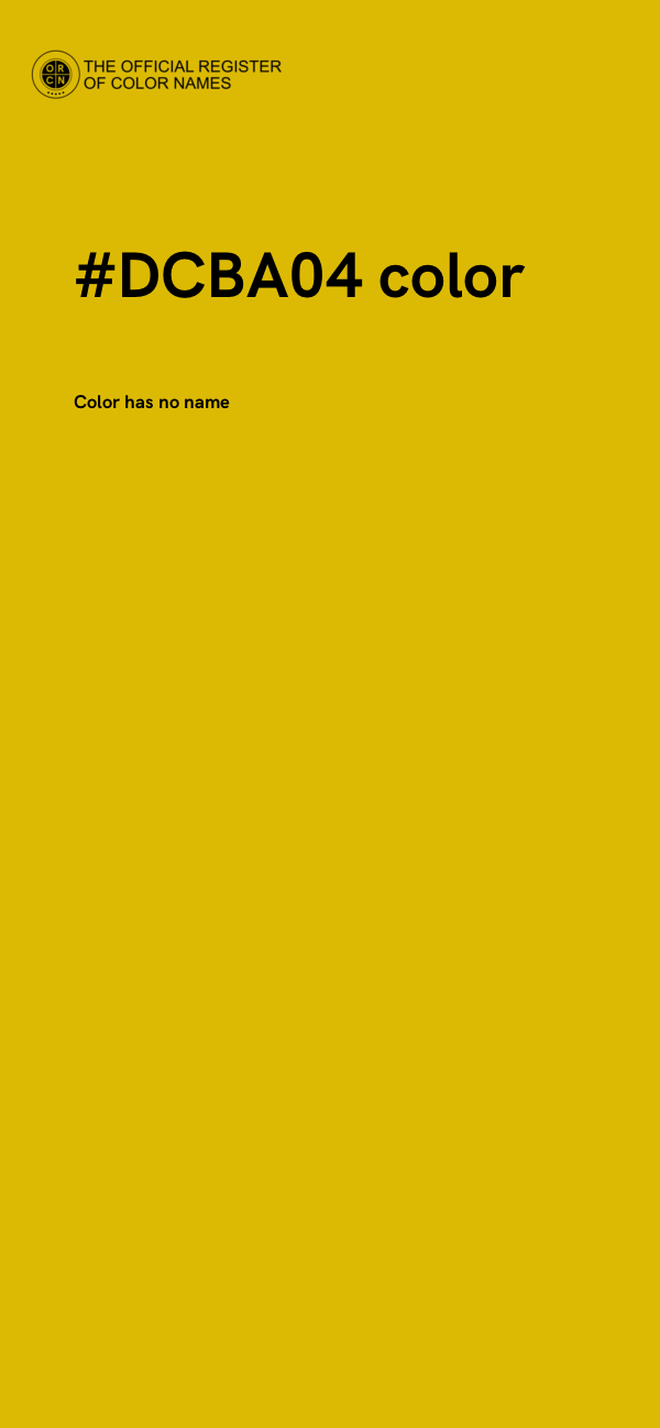 #DCBA04 color image