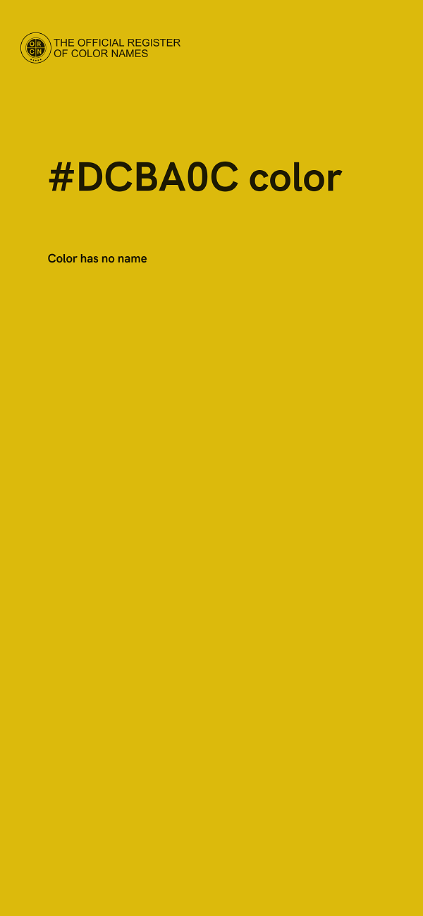 #DCBA0C color image