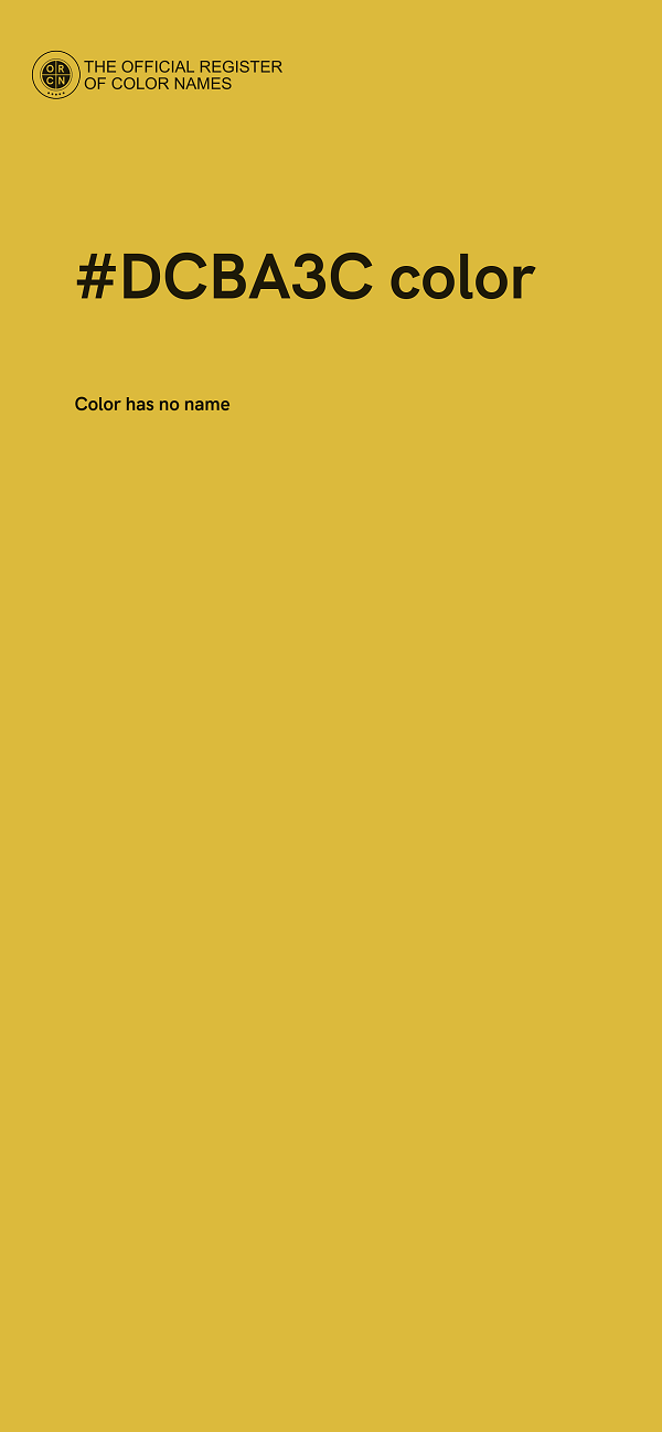 #DCBA3C color image