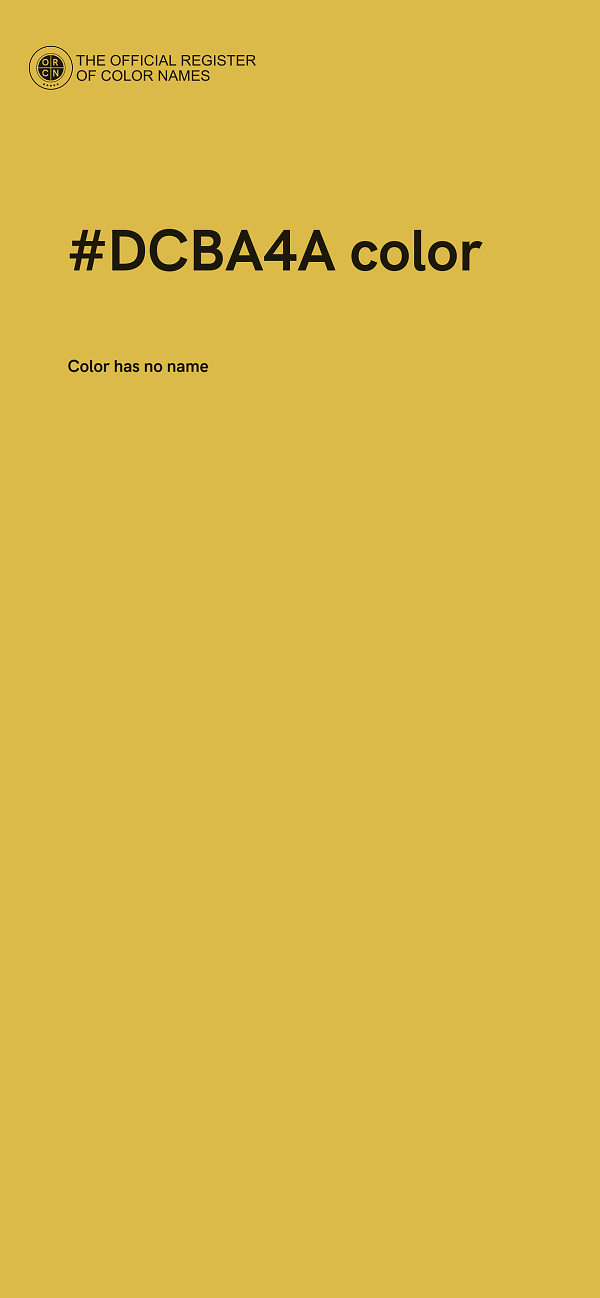 #DCBA4A color image