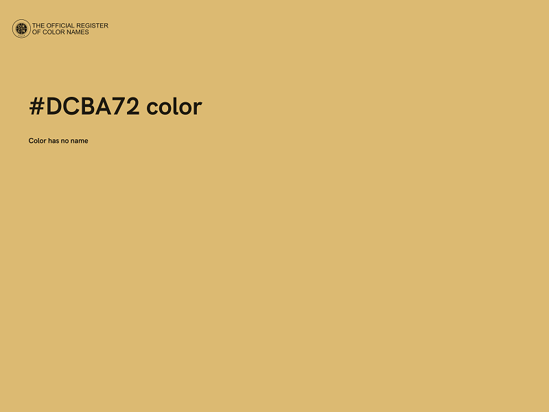 #DCBA72 color image