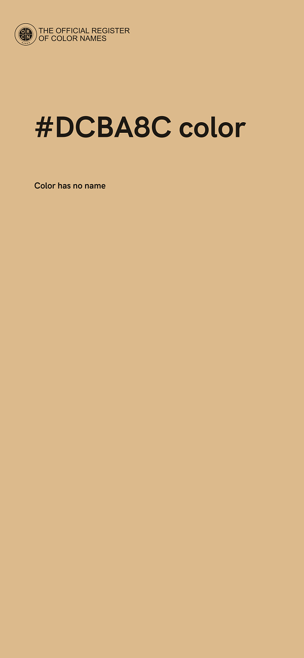 #DCBA8C color image