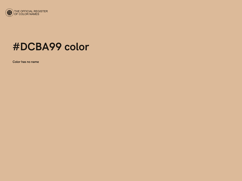 #DCBA99 color image