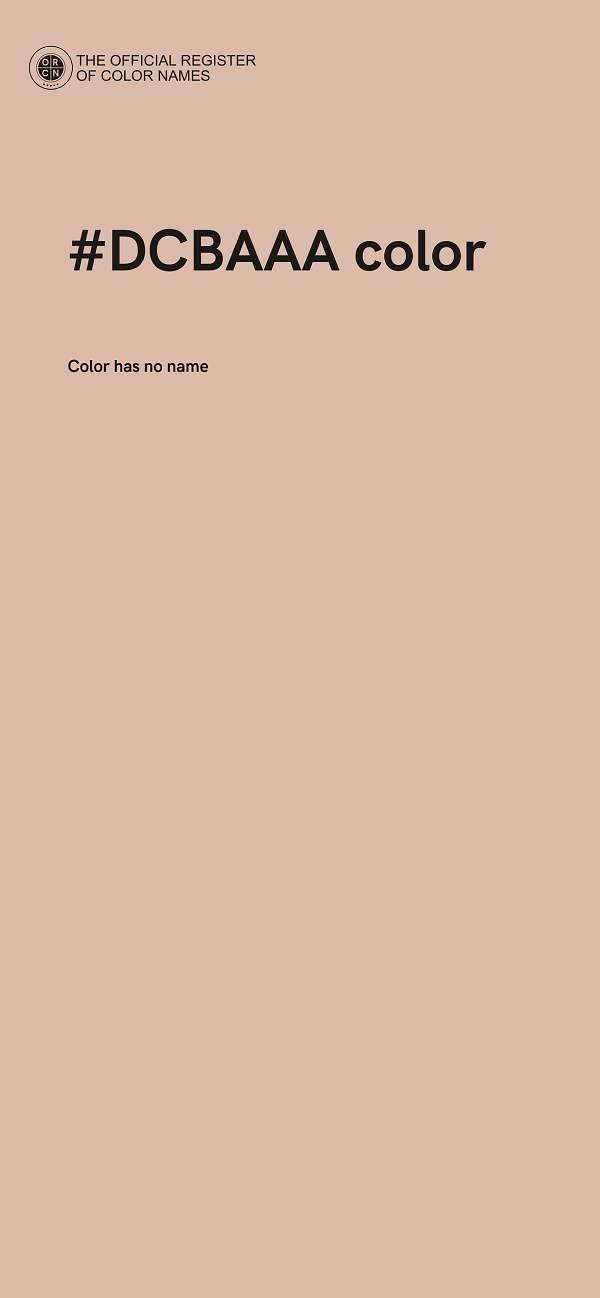 #DCBAAA color image