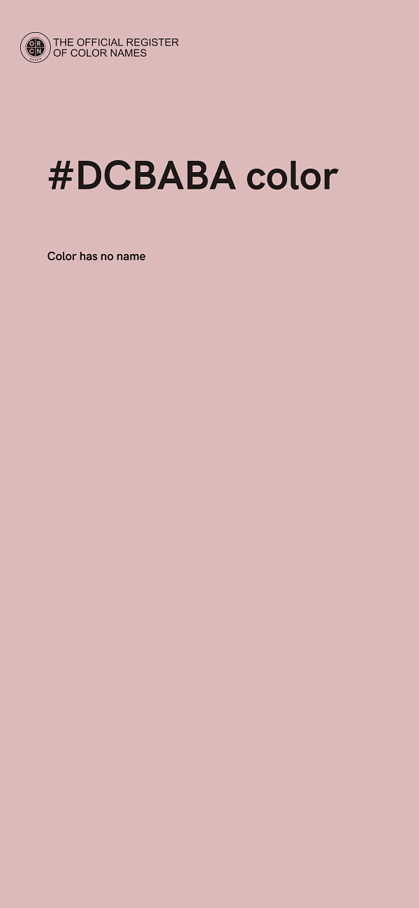 #DCBABA color image