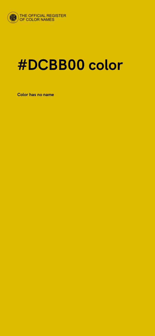 #DCBB00 color image