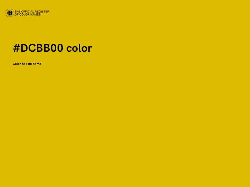 #DCBB00 color image