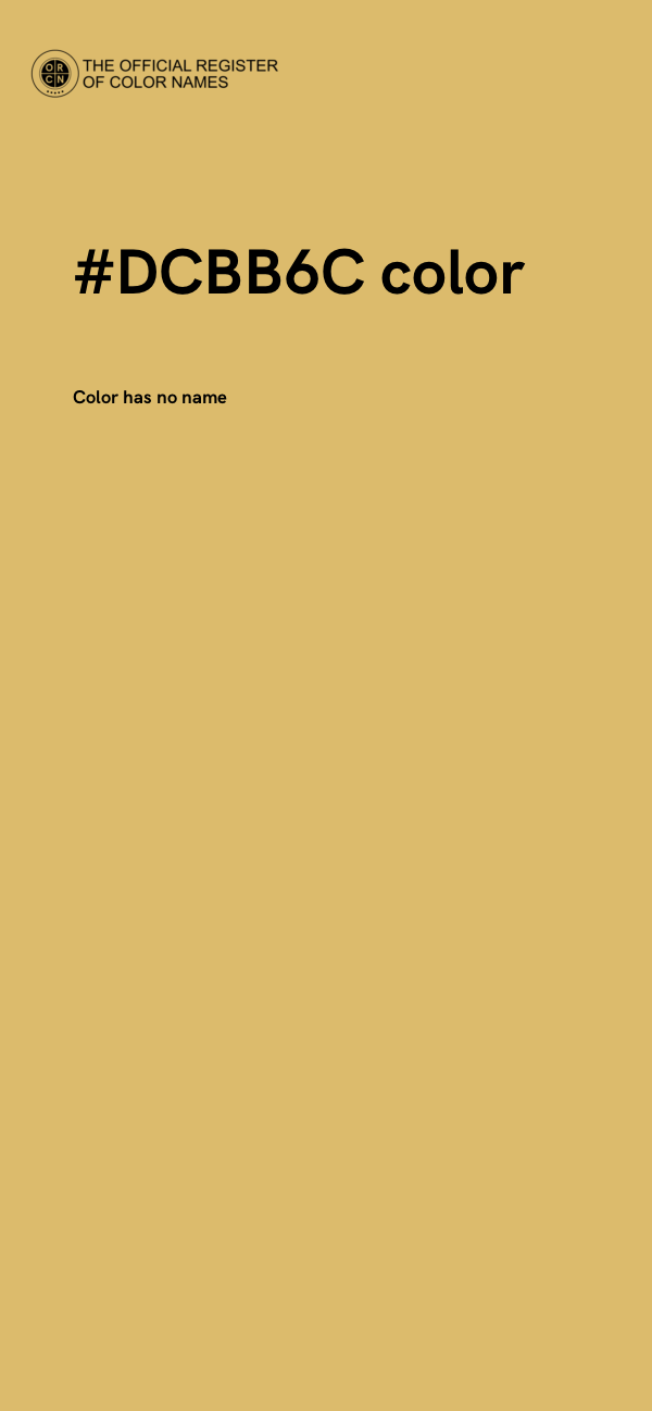#DCBB6C color image