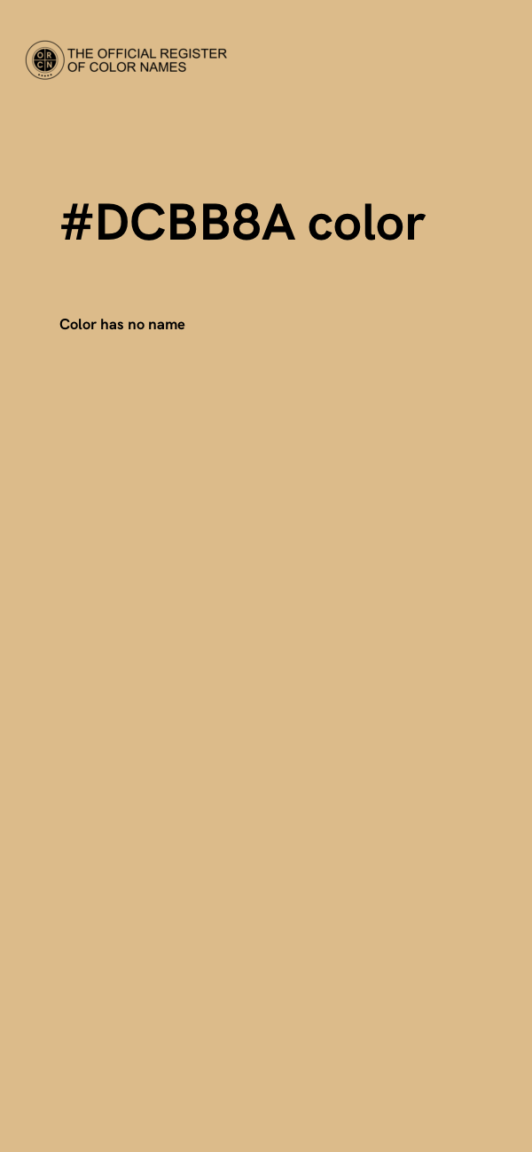 #DCBB8A color image