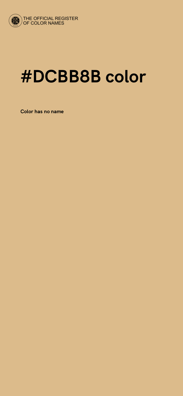 #DCBB8B color image