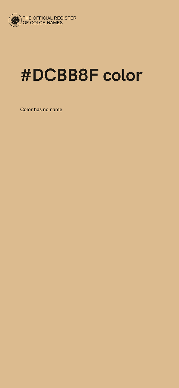 #DCBB8F color image