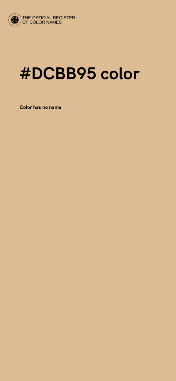 #DCBB95 color image