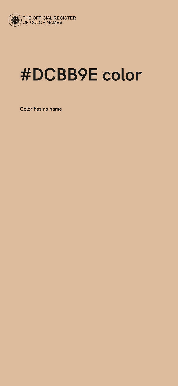 #DCBB9E color image