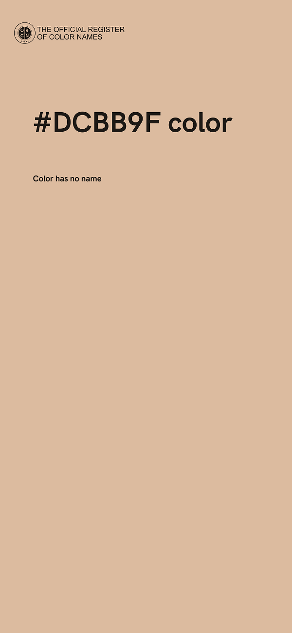 #DCBB9F color image