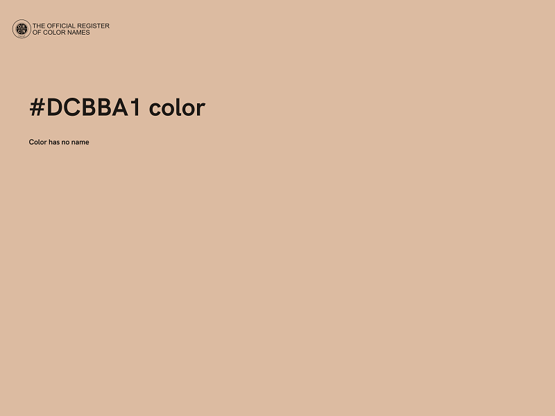 #DCBBA1 color image