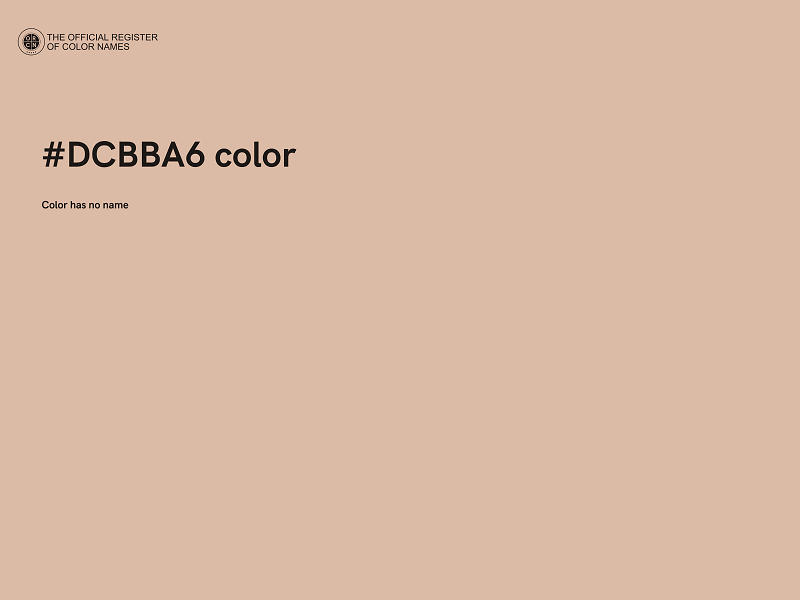 #DCBBA6 color image