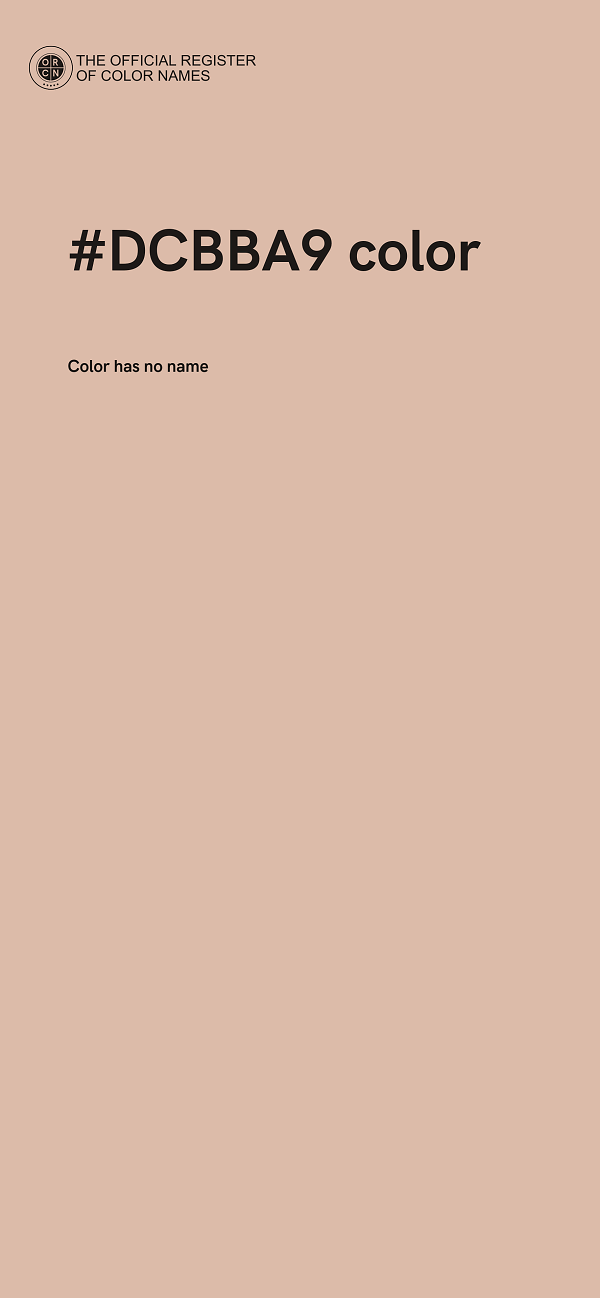 #DCBBA9 color image