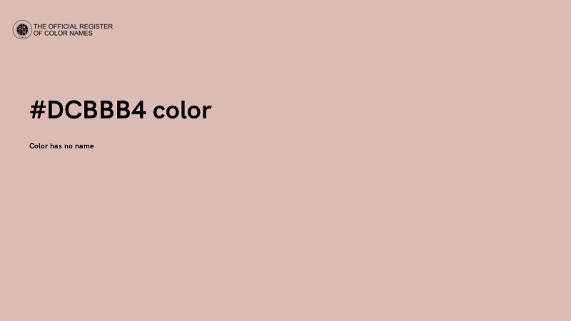 #DCBBB4 color image