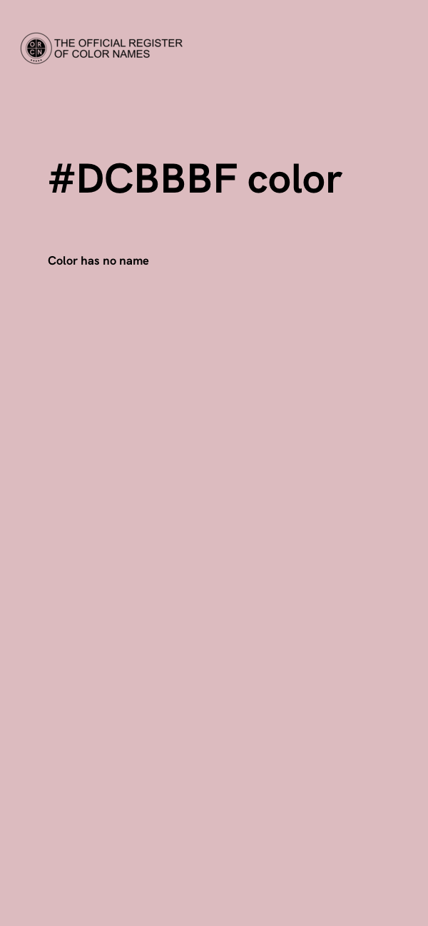 #DCBBBF color image