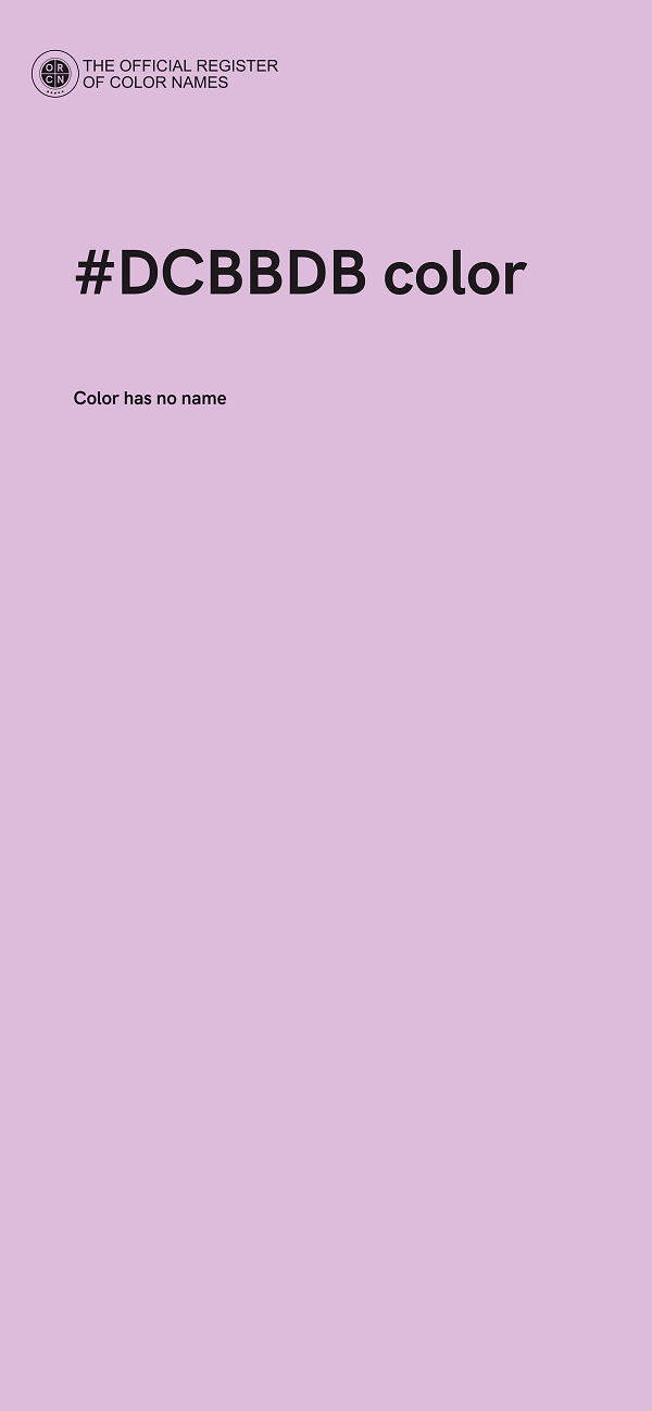 #DCBBDB color image