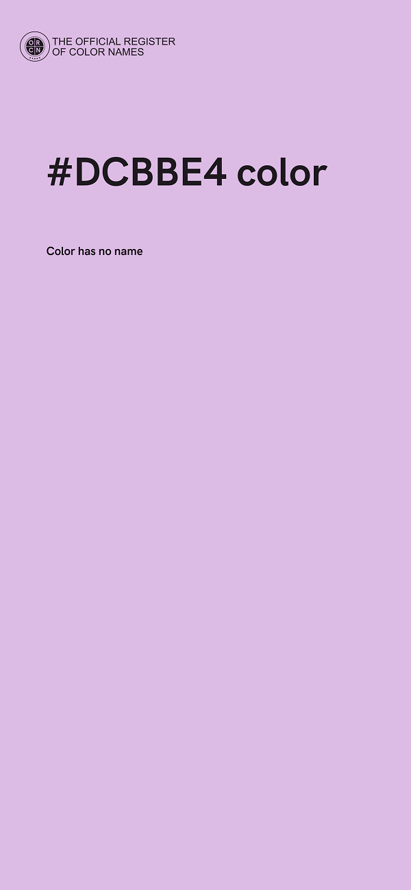 #DCBBE4 color image