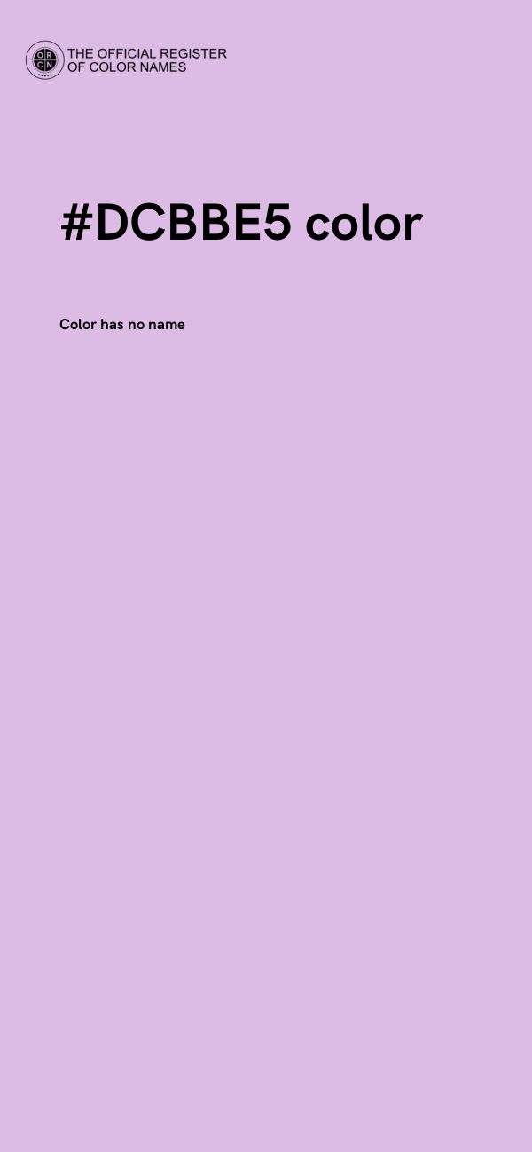 #DCBBE5 color image