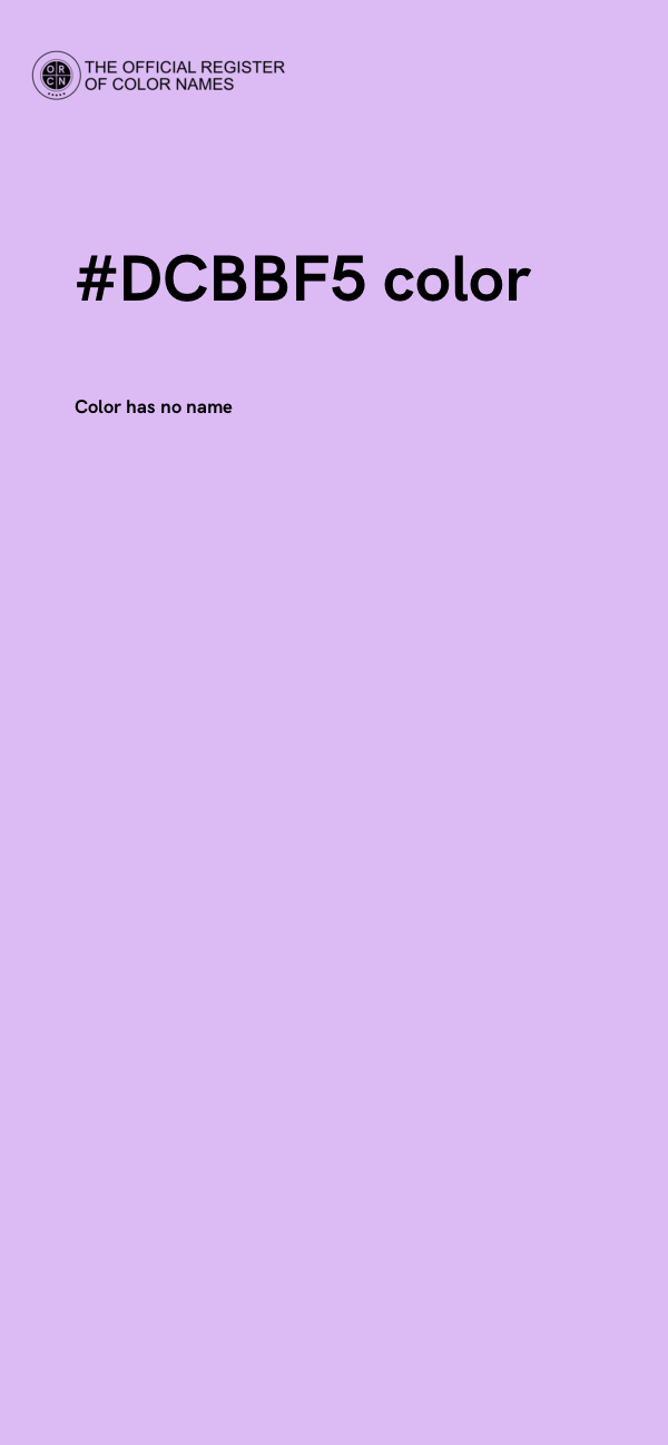 #DCBBF5 color image