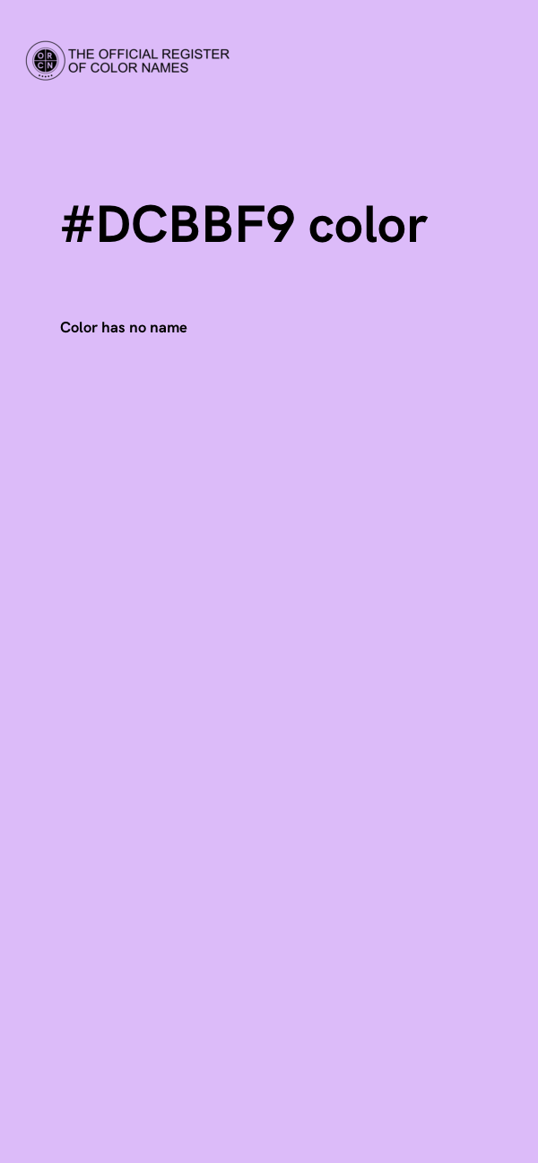#DCBBF9 color image
