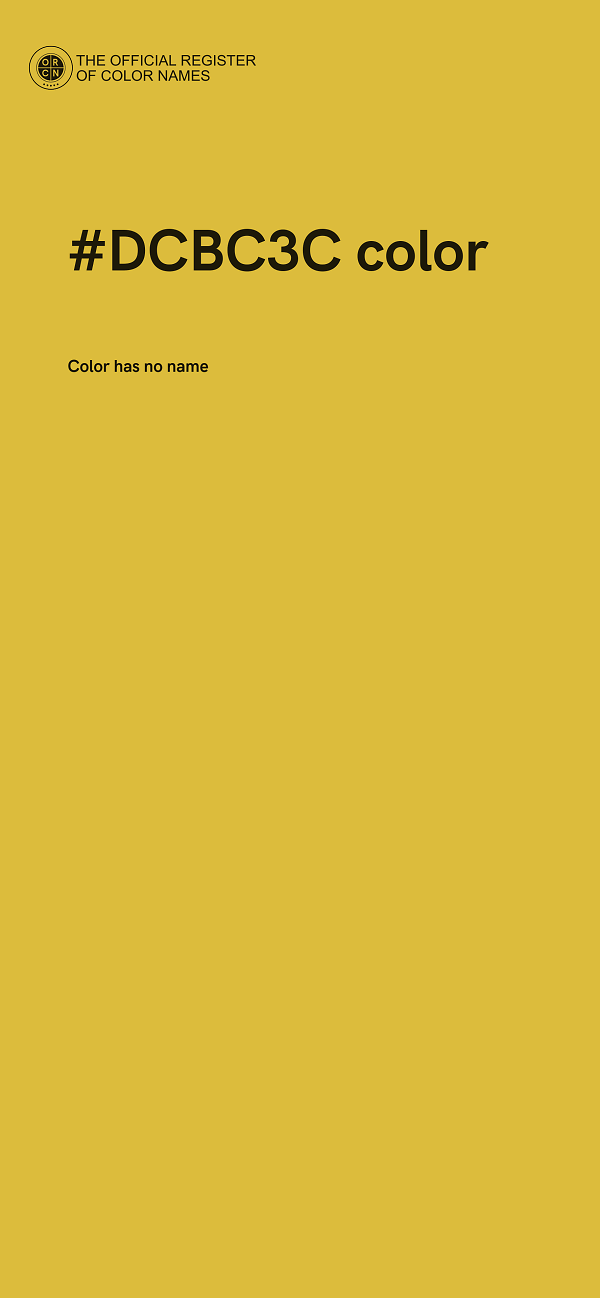 #DCBC3C color image