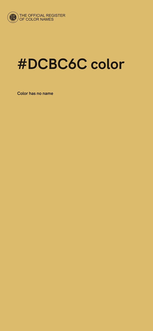 #DCBC6C color image