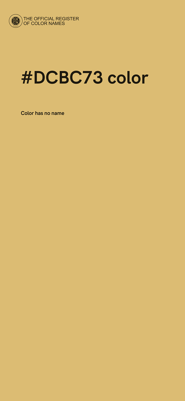 #DCBC73 color image