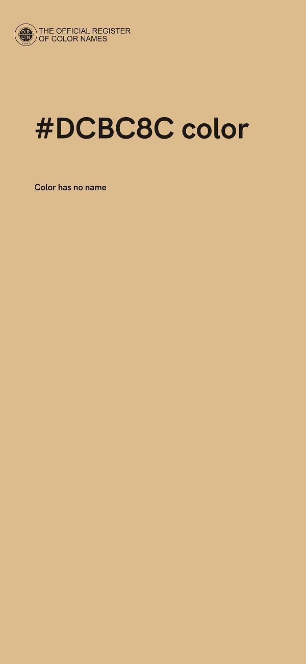 #DCBC8C color image