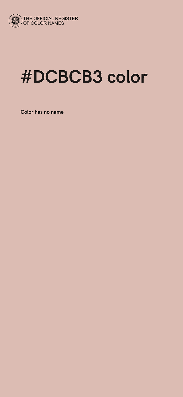 #DCBCB3 color image