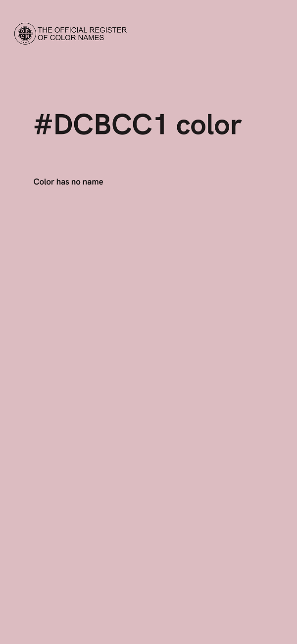 #DCBCC1 color image