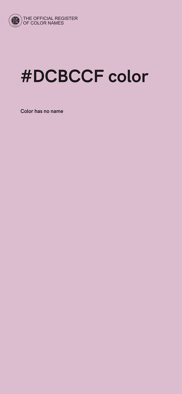 #DCBCCF color image