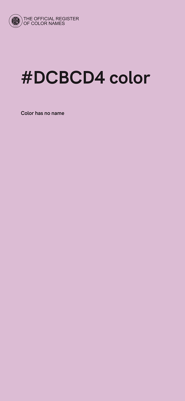 #DCBCD4 color image