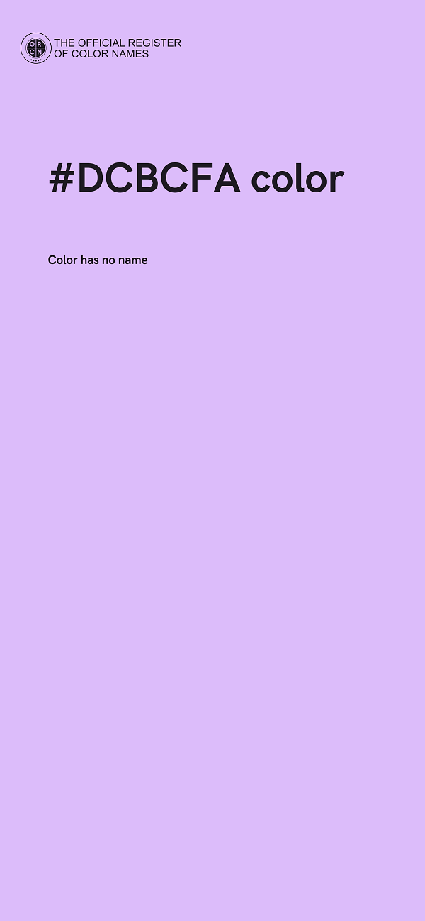 #DCBCFA color image