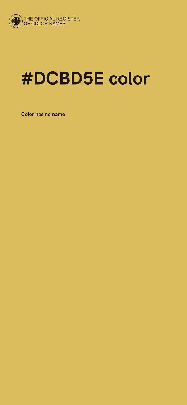 #DCBD5E color image