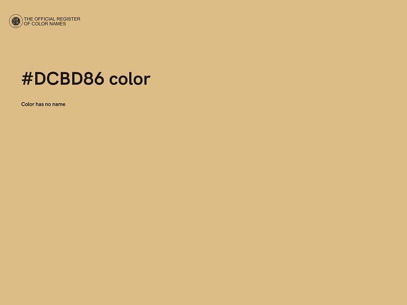 #DCBD86 color image