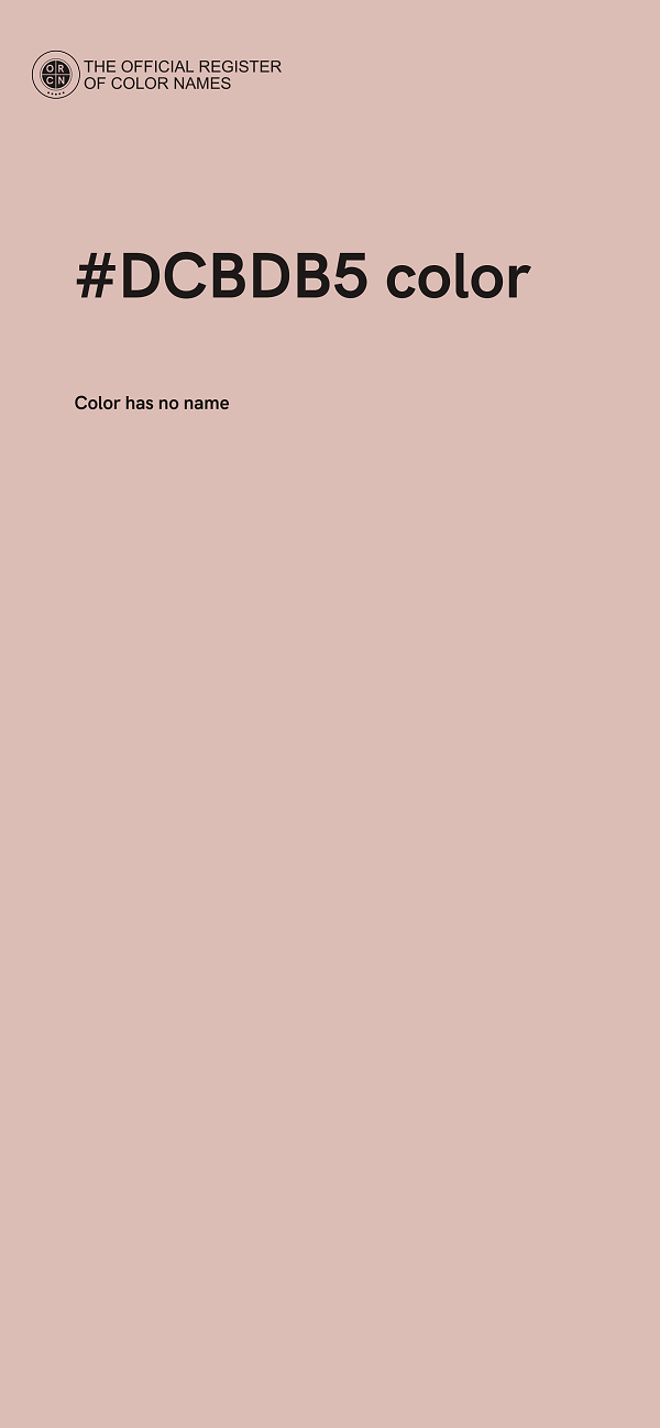 #DCBDB5 color image