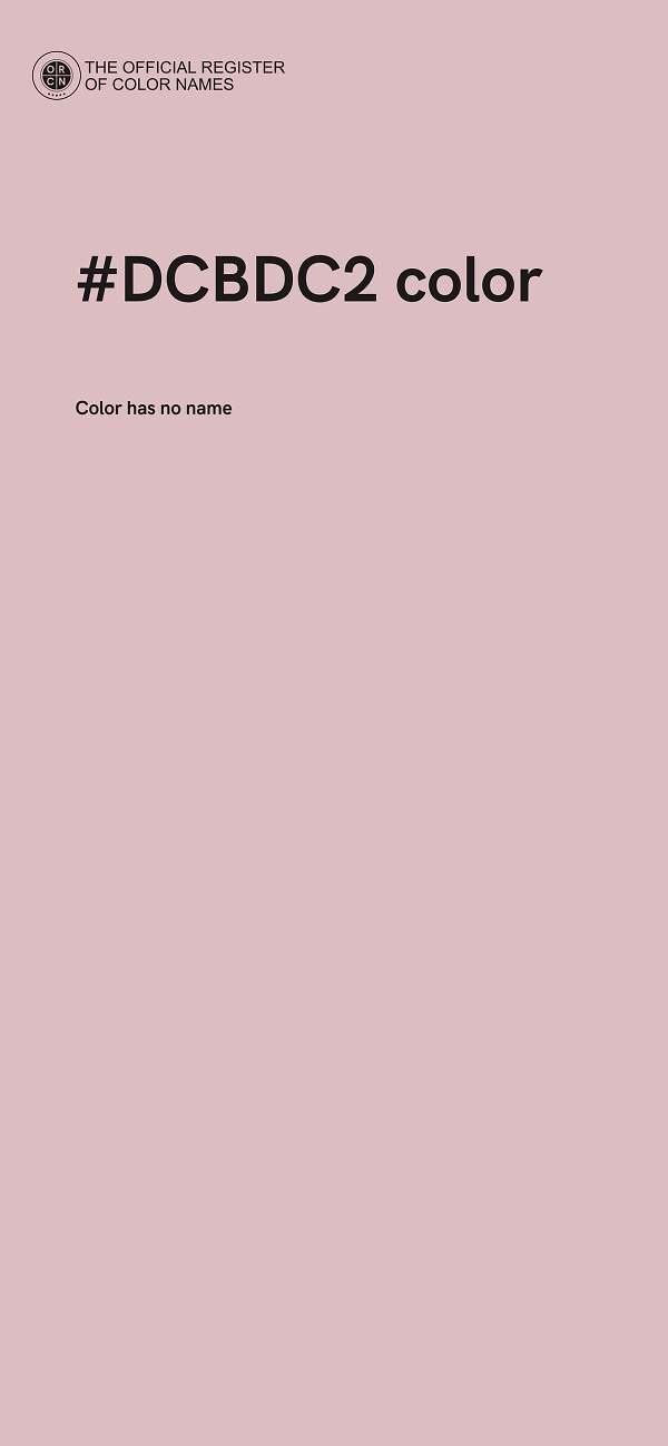 #DCBDC2 color image