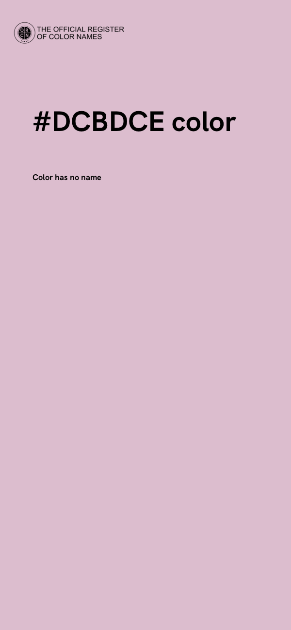 #DCBDCE color image