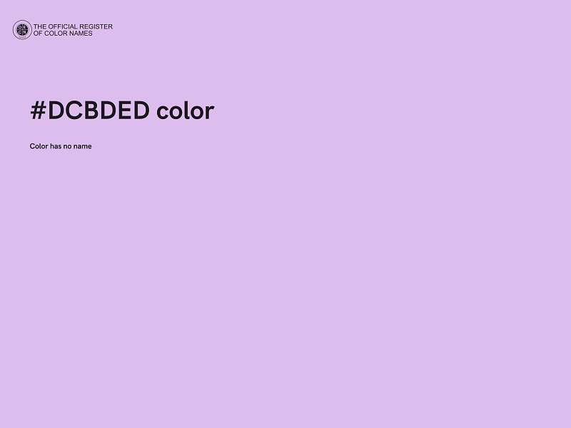 #DCBDED color image