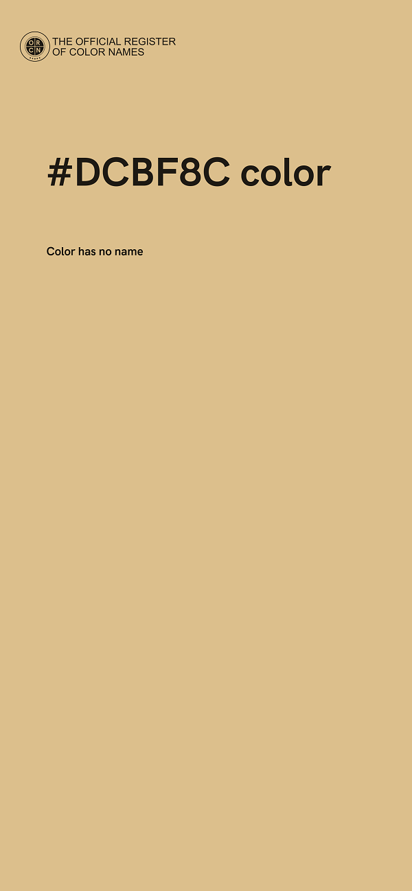#DCBF8C color image