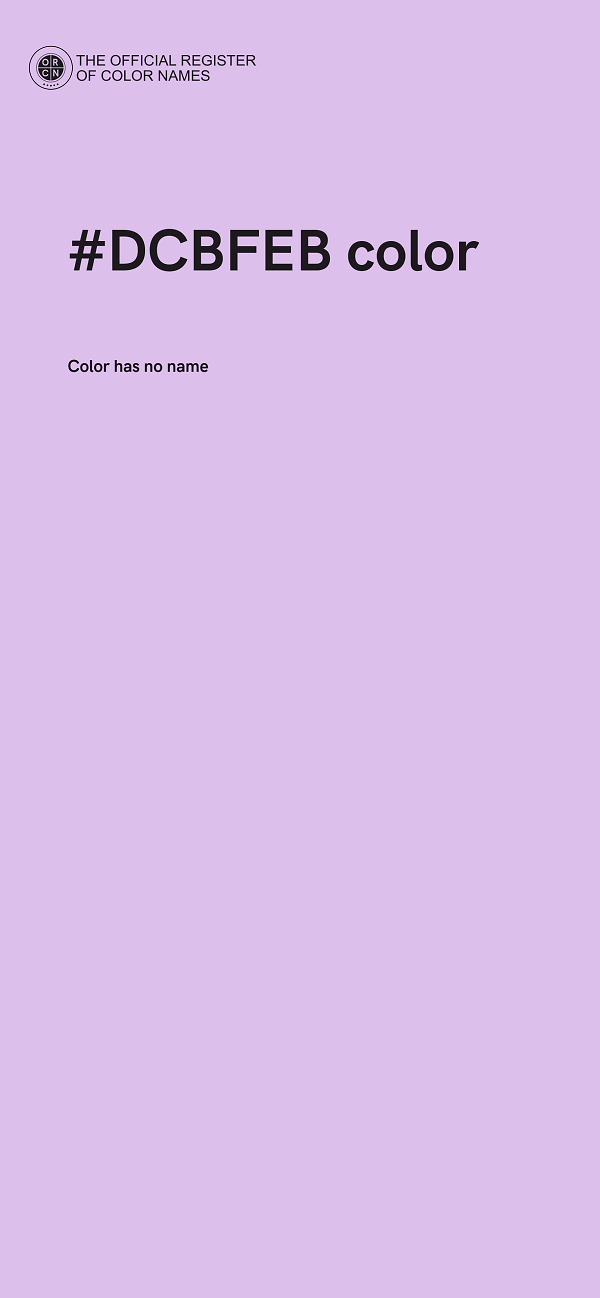 #DCBFEB color image