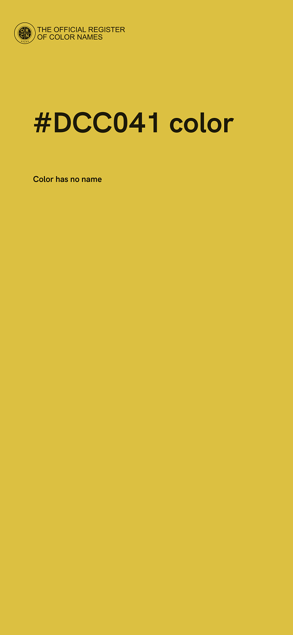 #DCC041 color image