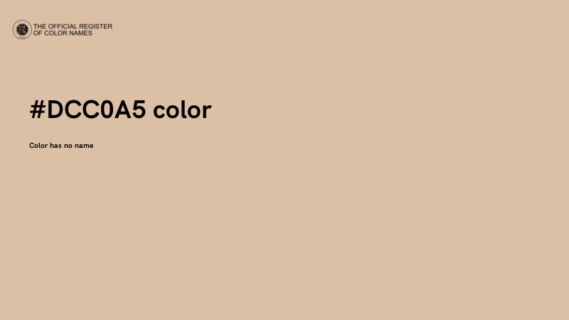 #DCC0A5 color image