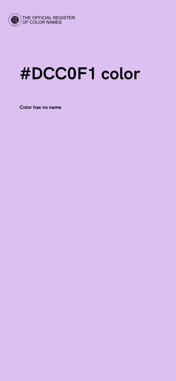 #DCC0F1 color image